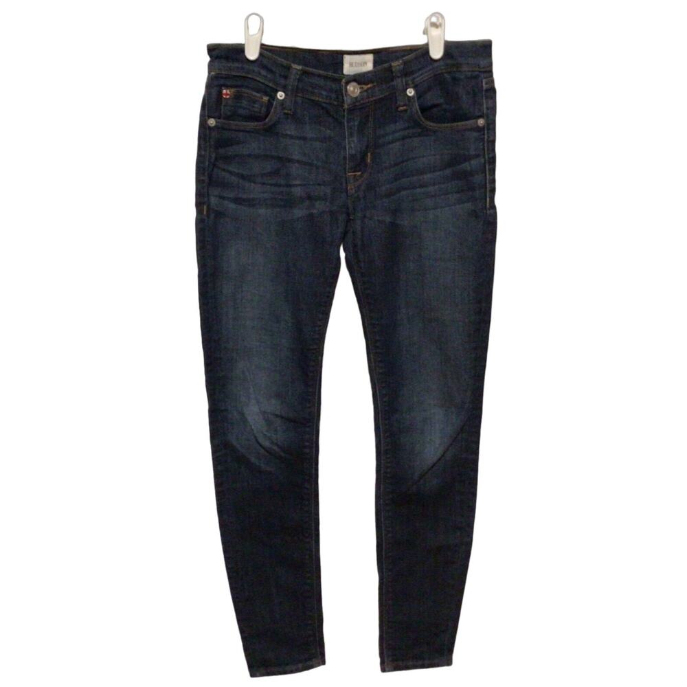 Hudson Women's Krista Super Skinny Blue Denim Jeans Size 25 Mid Rise Stretch